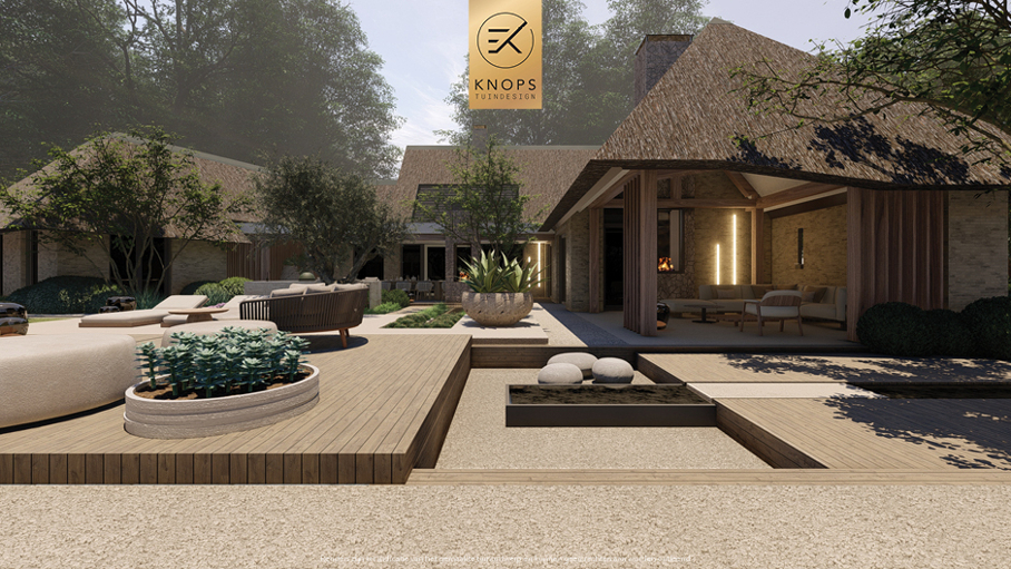 Unieke architectuur, tuin met zwembad, buitenkeuken, groene tuin, oprit