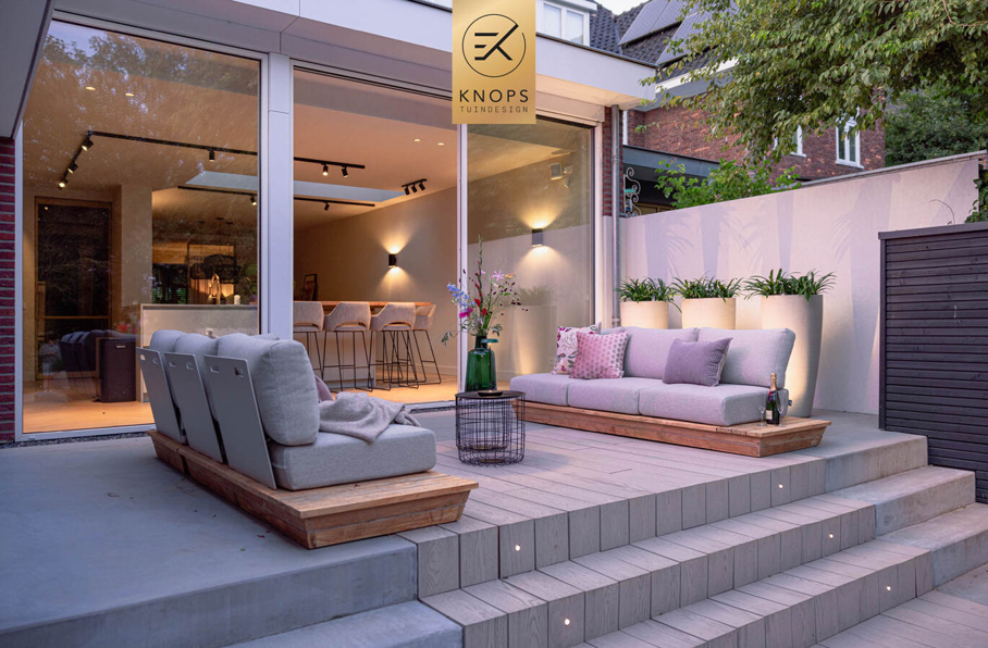 odern tuinontwerp stadstuin met hoogtes luxe tuin met zwembad sfeervolle tuin luxury garden design exclusive garden villa garden