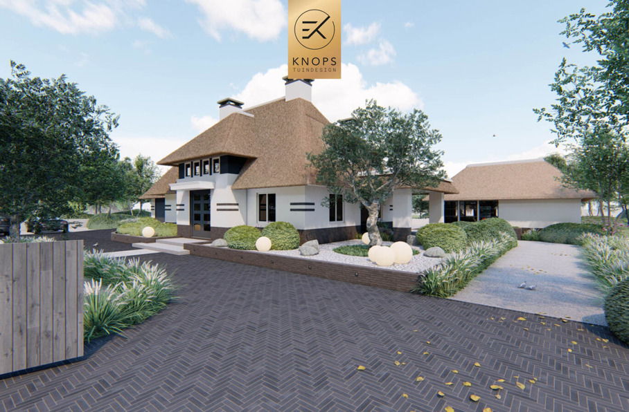 villatuin luxe wellness erik knops tuinarchitect tuinontwerper nederland exclusief 3D render high end tuinontwerp nederland