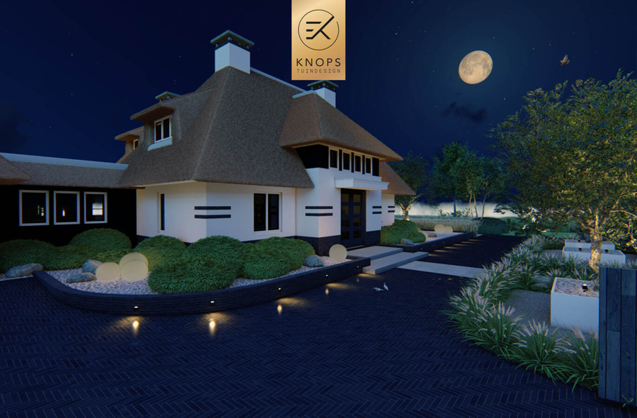 villatuin luxe wellness erik knops tuinarchitect tuinontwerper nederland exclusief 3D render high end tuinontwerp nederland