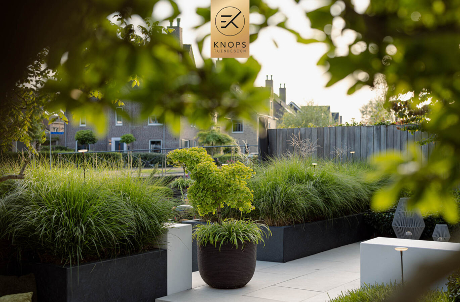 modern tuinontwerp stadstuin aan het water luxe tuin met zwembad mediterrane tuin luxury garden design exclusive garden villa garden