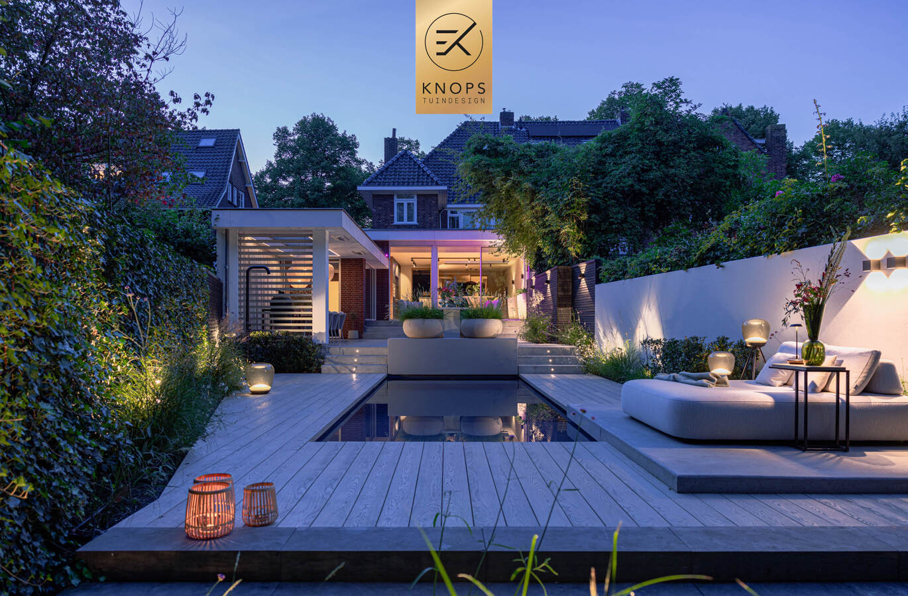 odern tuinontwerp stadstuin met hoogtes luxe tuin met zwembad sfeervolle tuin luxury garden design exclusive garden villa garden