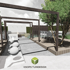 Start aanleg moderne tuin Tilburg