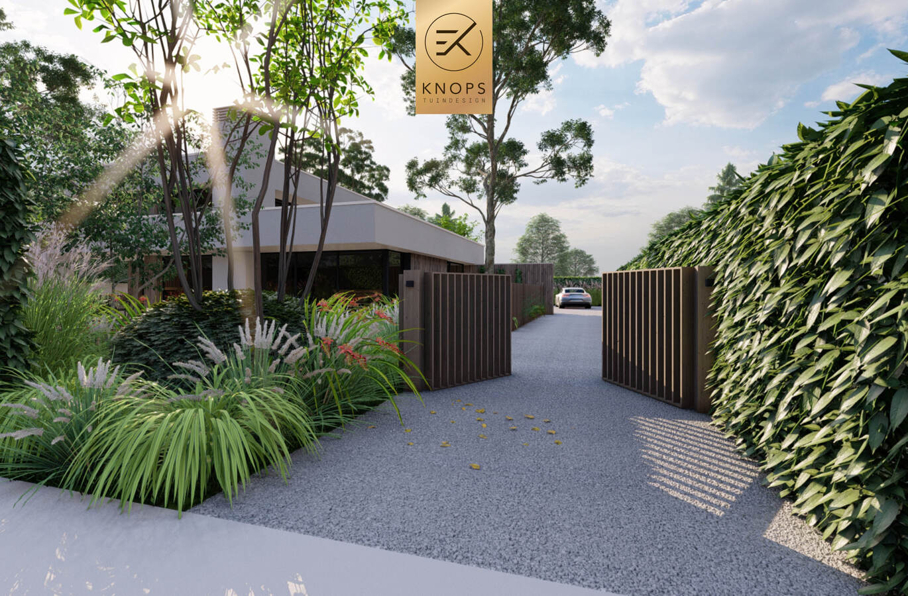 Totaalrenovatie vrijstaand villatuin overloopzwembad overnachting in eigen tuin boomhut jungletuin gym slaapplek patiotuin famillietuin tuinarchitect erik knops tuindesign