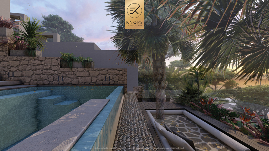 tuinarchitectuur wellness tuin ibiza tuin exclusief tuinontwerp ibiza garden knops tuindesign luxe tuinontwerp