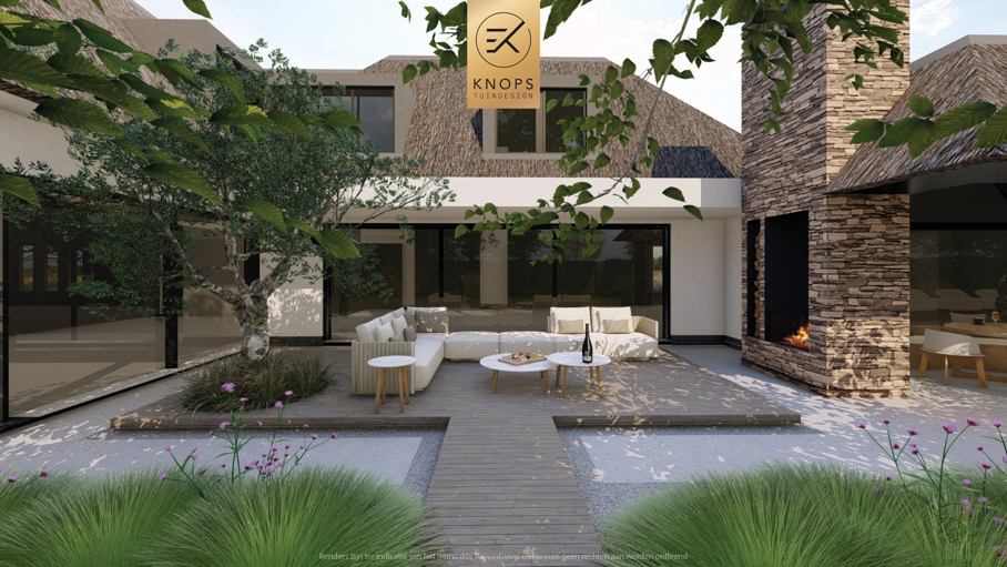 Luxe familietuin,exclusief tuinontwerp,moderne tuin,villatuin,zwemvijver,buitenverblijf,wellness,sport,luxe tuin