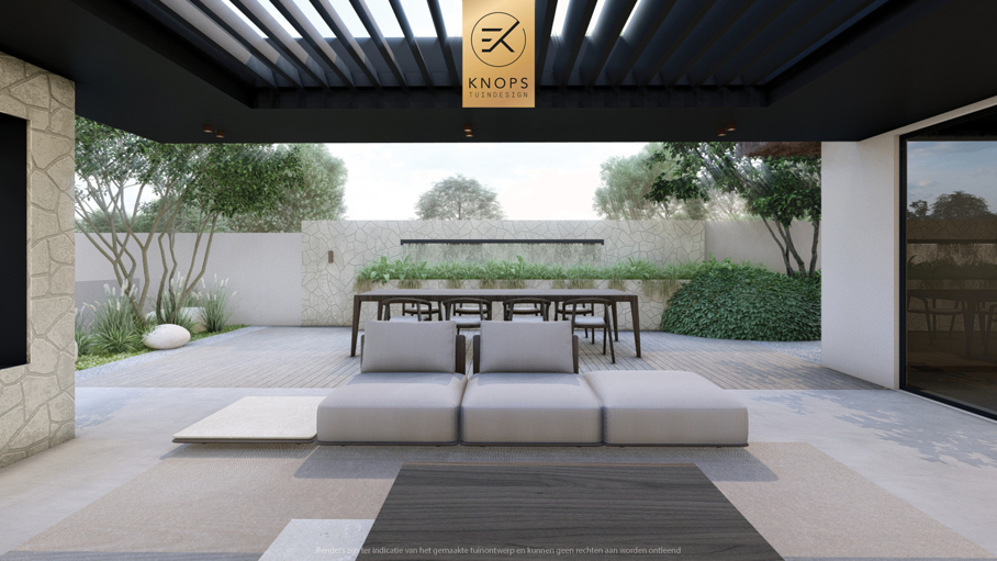 Modern tuinontwerp luxe tuin wellness garden ibiza garden garden design moderne Bali tuin bali garden exclusieve tuin met overloop zwembad modern boothuis wellness tuin