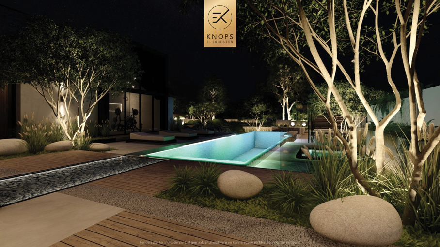 Modern tuinontwerp luxe tuin wellness garden ibiza garden garden design moderne Bali tuin bali garden exclusieve tuin met overloop zwembad modern boothuis wellness tuin