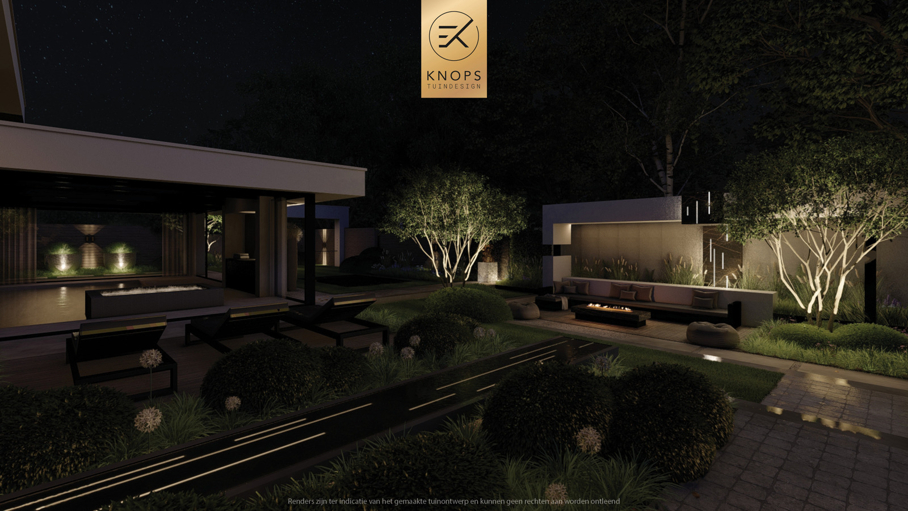 Luxe villatuin moderne tuin tuinarchitectuur architectuur exclusieve tuin binnenzwembad buitenkeuken bonsaibomen speels tuinontwerp