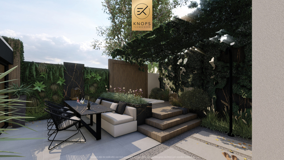 Compacte stadstuin luxe stadstuin moderne tuin wellness tuin spa tuin modern citygarden wellness garden