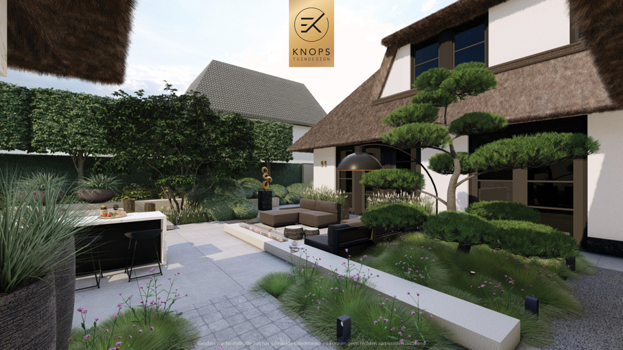 Moderne villatuin luxe entree tuin met zwembad modern tuinontwerp strakke tuin exclusief tuinontwerp