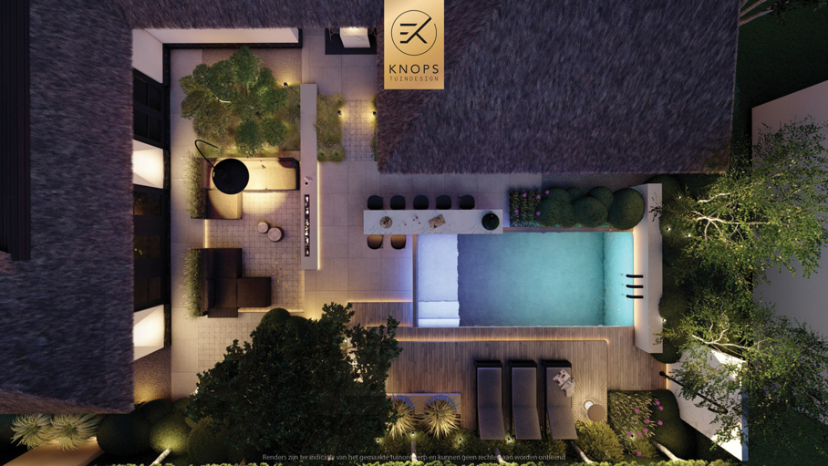 Moderne villatuin luxe entree tuin met zwembad modern tuinontwerp strakke tuin exclusief tuinontwerp