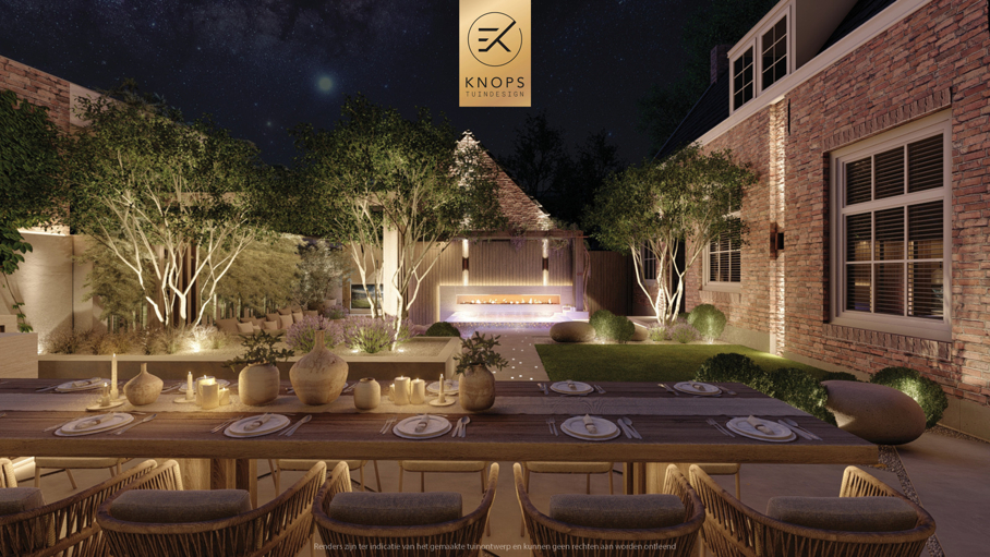 luxe stadstuin met overkapping italiaanse tuin mediterrane stadstuin exclusief tuinontwerp moderne overkapping buitenhaard met jacuzzi