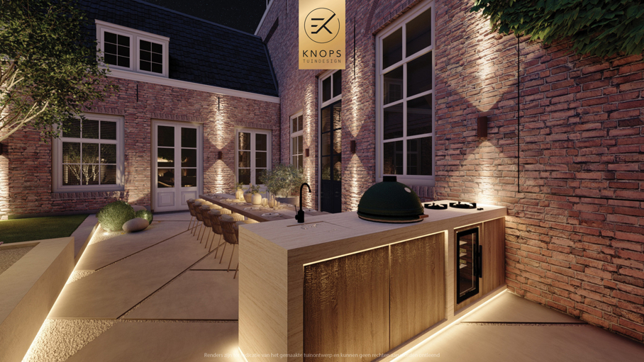 luxe stadstuin met overkapping italiaanse tuin mediterrane stadstuin exclusief tuinontwerp moderne overkapping buitenhaard met jacuzzi