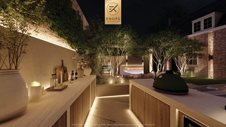 luxe stadstuin met overkapping italiaanse tuin mediterrane stadstuin exclusief tuinontwerp moderne overkapping buitenhaard met jacuzzi