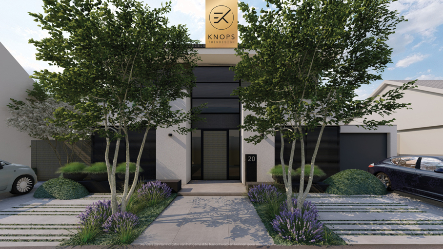 luxe tuinontwerp strakke tuin met zwembad overkapping met buitenkeuken hoogteverschillen jacuzzi wellness tuin moderne groene tuin exclusief tuinontwerp