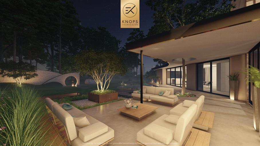 moderne bostuin tuin met zwembad zwemvijver luxe oprit uniek tuinontwerp organische vormen luxe tuin met wellness wellness garden forest garden garden with pond