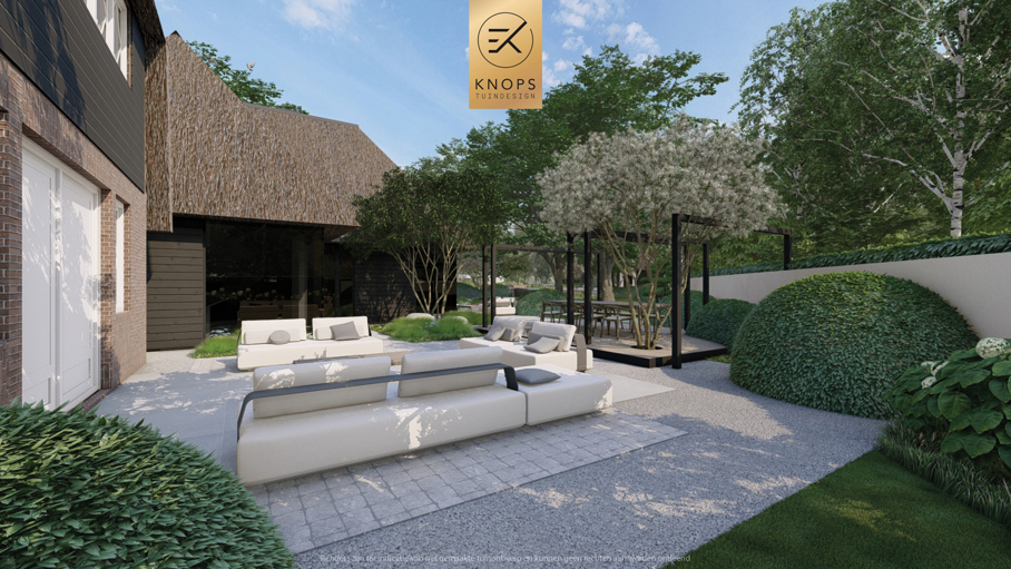 moderne tuin historisch pand luxe entree exclusief tuinontwerp modern zwembad poolhouse met sauna buitendouche exclusive garden design luxury garden modern garden