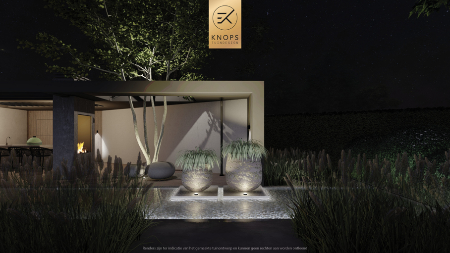 Moderne rustige tuin, kalm tuinontwerp, clean garden design, minimalistische tuin, luxe overkapping, poolhouse, strak tuinontwerp, exclusieve tuin