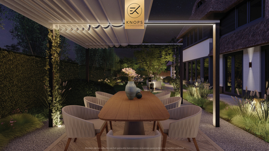 exclusief tuinontwerp, moderne tuin met gouden sfeer, luxe tuin, moderne tuin, tuin met zwembad, buitenkeuken, jacuzzi, whirlpool