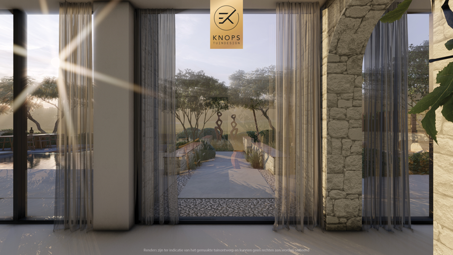 Strandtuin moderne tuin tuinontwerp vakantiehuis tuin mediterrane tuin zwembad achtertuin tuinideeën kalme tuin rustige tuin rustige tuinarchitectuur overloop zwembad buitendouche ronde details tuin