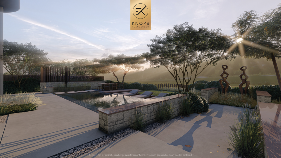 Strandtuin moderne tuin tuinontwerp vakantiehuis tuin mediterrane tuin zwembad achtertuin tuinideeën kalme tuin rustige tuin rustige tuinarchitectuur overloop zwembad buitendouche ronde details tuin