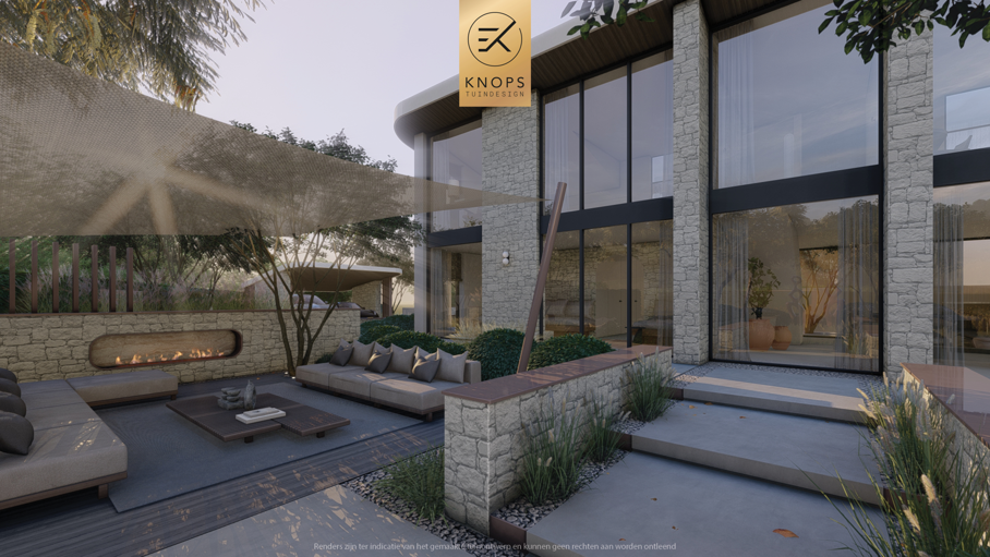 Strandtuin moderne tuin tuinontwerp vakantiehuis tuin mediterrane tuin zwembad achtertuin tuinideeën kalme tuin rustige tuin rustige tuinarchitectuur overloop zwembad buitendouche ronde details tuin