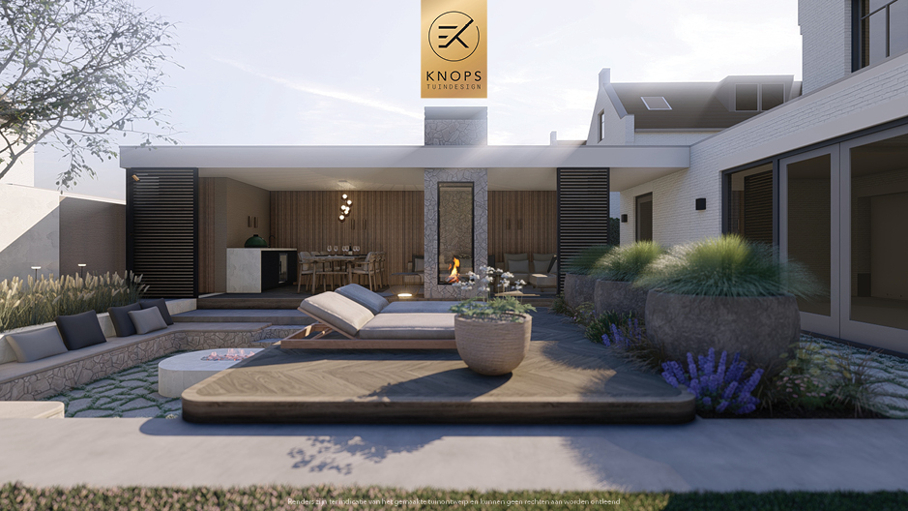 Unieke architectuur, tuin met zwembad, zitkuil met vuur, poolhouse met haard, groene tuin