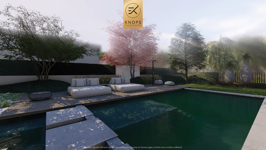 Unieke architectuur, tuin met zwembad, groene tuin, oprit, buitenkeuken, lounge met vuur