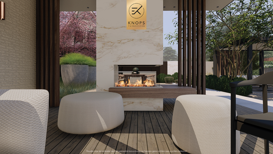 Unieke architectuur, tuin met zwembad, groene tuin, oprit, buitenkeuken, lounge met vuur