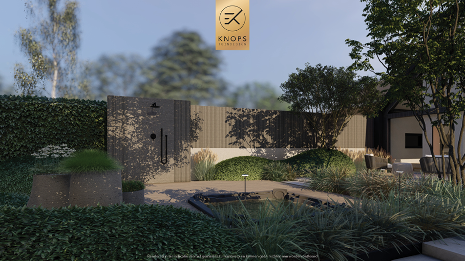 Unieke architectuur, tuin met zwembad, oprit, wellness, buitenkeuken, groene tuin