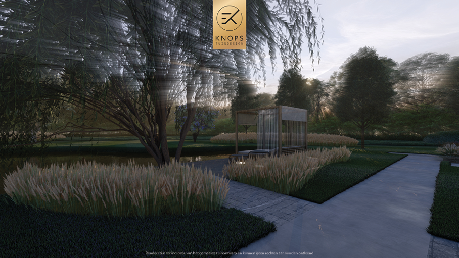Unieke architectuur, strakke lijnen, groene tuin, oprit, buitenkeuken