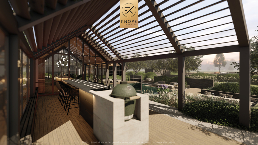 Unieke architectuur, tuin met zwembad, zitkuil met vuur, poolhouse, buitenkeuken met bar, jacuzzi, wellness, groene tuin