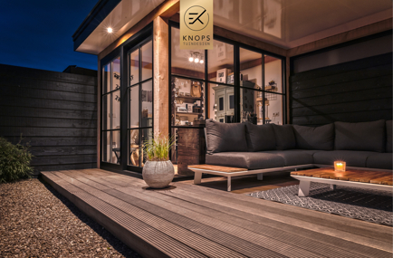 Luxe nieuwbouwtuin met overkapping Waalwijk 