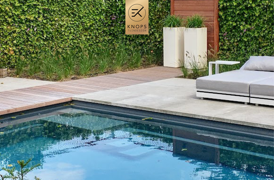 zwembad compass pools ligbedden polyester sierpotten contrast wellness ontwerper exclusieve tuinen maatwerk wellnessarchitect tuinarchitect