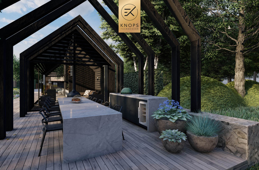 Villatuin met luxe Wellness, Ibiza style