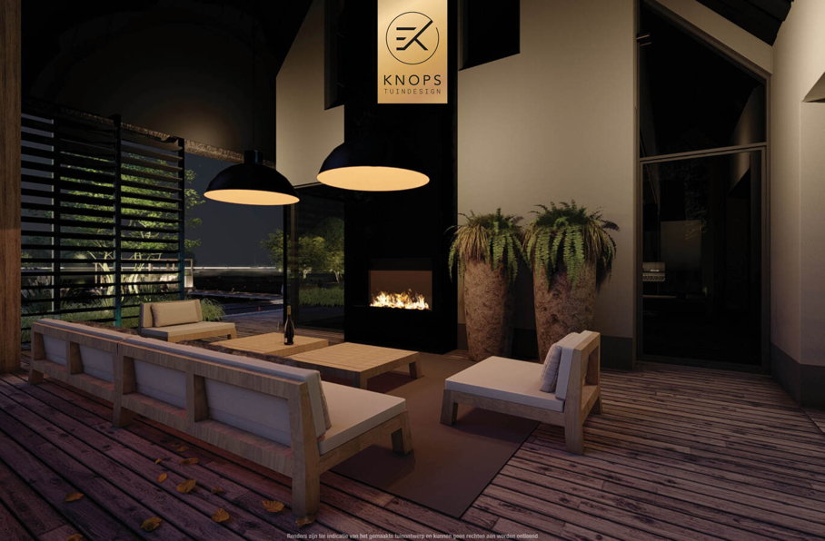 Tuinontwerp waterkant boothuis exclusief maatwerk gaaf knops tuindesign tuinarchitect nederland vlonder meerstammige bomen nederland high end tuinontwerp