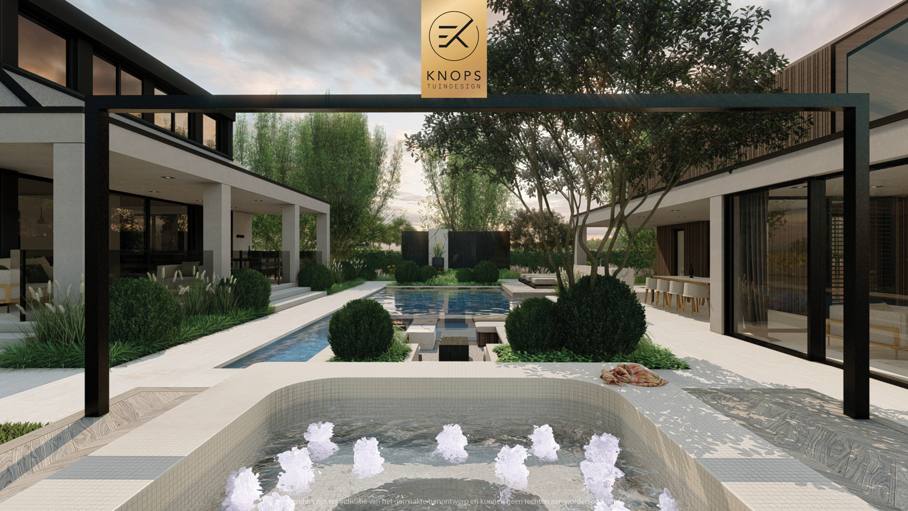 moderne entree, landhuis met moderne tuin, strakke tuin, exclusief tuinontwerp, ranch tuin, paardenstal, paardentuin, exclusief zwembad, moderner garten, piscine exclusive, diseño de jardines, jardin con piscina