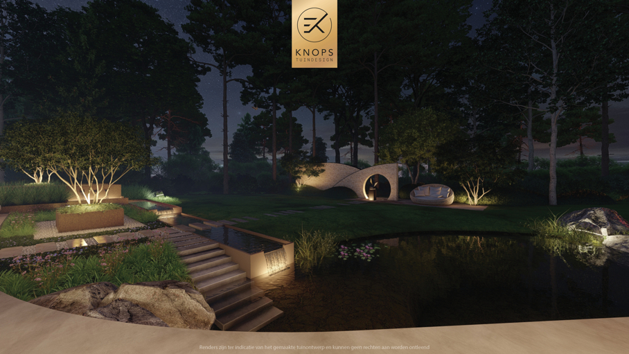moderne bostuin tuin met zwembad zwemvijver luxe oprit uniek tuinontwerp organische vormen luxe tuin met wellness wellness garden forest garden garden with pond