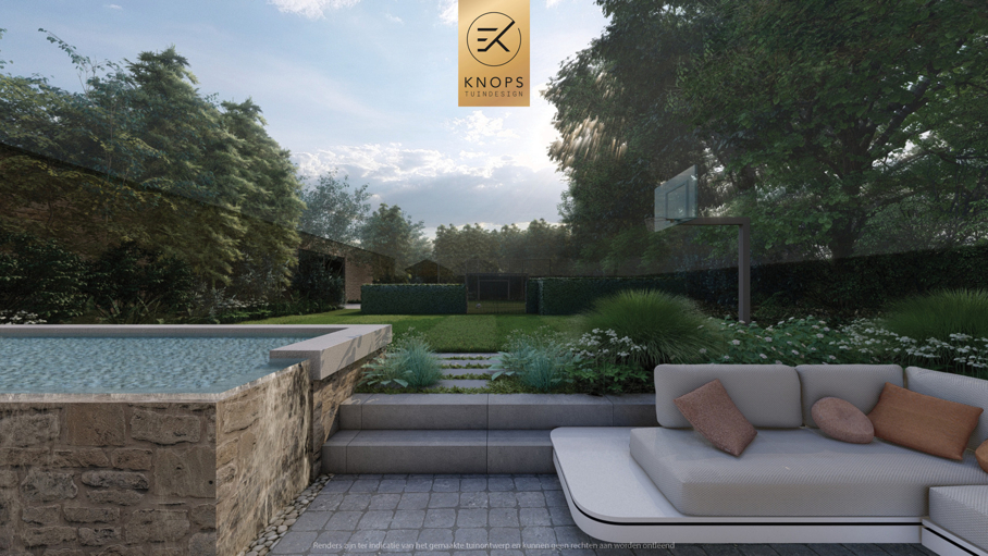 resort garden design, moderne tuin met zwembad, poolhouse, buitenverblijf, luxe tuinontwerp, exclusieve tuin met zwembad, mediterrane tuinontwerp