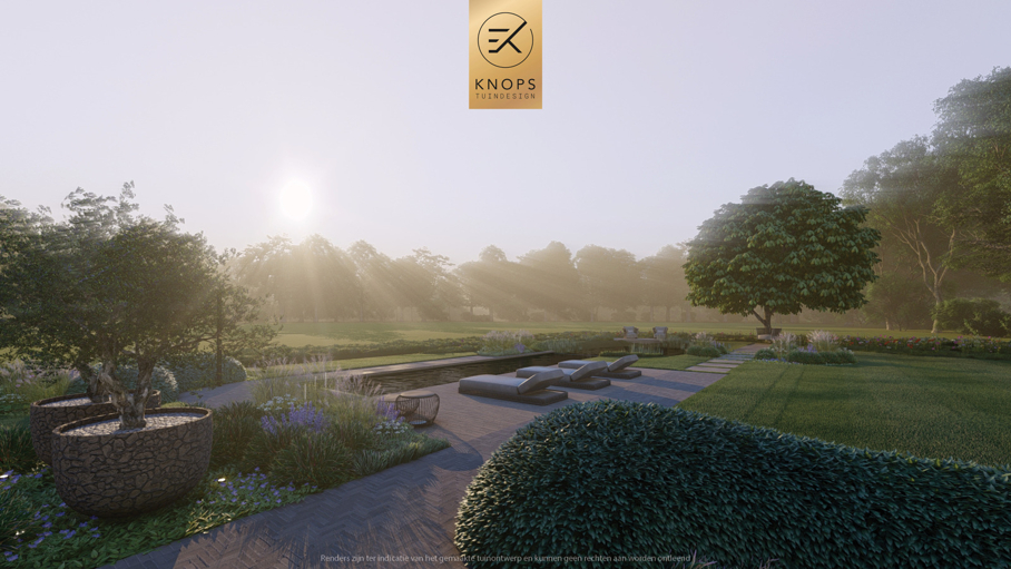 moderne villatuin natuurlijke tuin tuin met zwembad luxe overkapping buitenhaard buitenbar natuurlijke beplanting exclusief tuinontwerp