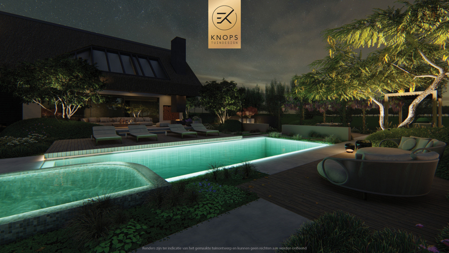 moderne schuurwoning, landschappelijke tuin, bali tuin, resort tuin, zwembad, tropische tuin, vakantie sfeer, buitenkeuken, moderne strakke tuin, pergola, blauwe regen, wisteria, klimplant, daybeds, relax garden, modern garden, tropical garden