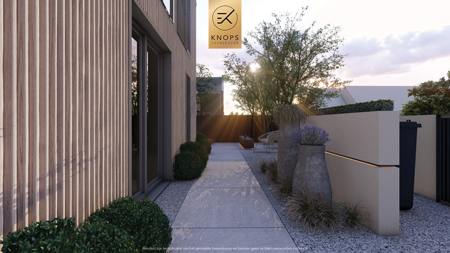 Unieke architectuur met ronde vormen, tuin met zwembad, zitkuil met vuur, oprit, groene tuin, poolhouse met wellness