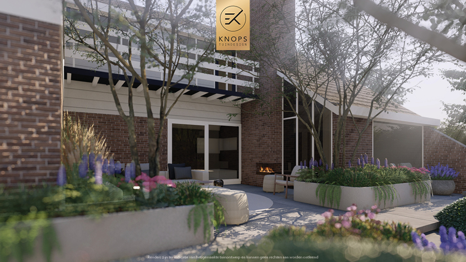 Unieke architectuur, groene tuin, overkapping met lounge, buitenkeuken, oprit