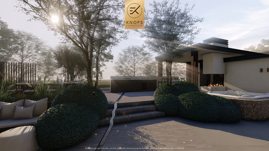 Unieke architectuur, overkapping met wellness, buitenkeuken met bar, tuin aan het water, groene tuin, jacuzzi 