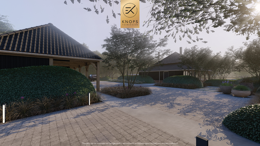 Unieke architectuur, strakke lijnen, groene tuin, oprit, buitenkeuken