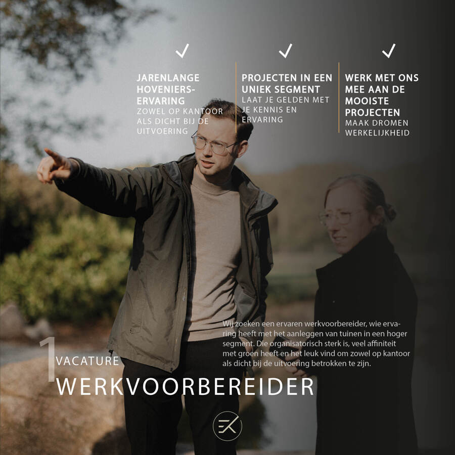Vacature werkvoorbereider realisatie
